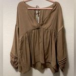 Cupshe NWT  Tan Blouse! Photo 0