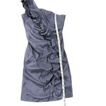 Adrianna Papell Hailey Logan by  One Shoulder Ruffled Lined Dress Periwinkle Purp Photo 5