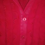 Sunny Leigh  M Red Femme Flowy Top Photo 5