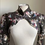 Custom Felted Wool Bolero Womens Sz Small Gray Multicolor Crop Jacket Photo 2
