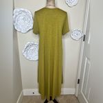 LuLaRoe Carly Discontinued Heathered Golden Mustard Dress Size Large Photo 10