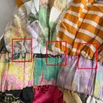 New with defects Alemais Hattie One Shoulder Silk Blend Patchwork Midi Dress 6 Photo 10