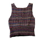 ZARA  Woman‎ Sleeveless Tweed Top Multicolor Square Neck Size S Photo 4