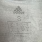 Adidas White Crew Neck Short Sleeve T Shirt Red Blue Logo Women Size S Photo 2