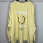 Aerie Golden Hour Glow Graphic Oversized Crewneck Sweatshirt size XL Beachy Photo 1