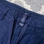 Gap Blue Linen Waist Tie Casual Comfy Short Photo 2