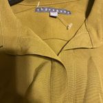 Sharagano NWT  Spanish Olive Button Front Tiered Pleated Dress Sz 16 Roll Sleeve Photo 7