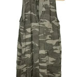 Splendid  Camo Sleeveless Dress Size Small Green Deep V Neck Knee Length Casual Photo 0