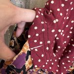 Free People  Fiorella Shorts Romper Midnight Combo Maroon Medium Photo 7