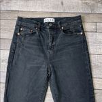 Daze Dark Gray High Rise Straight Leg Ankle Women's Jeans 99% cotton Black Size 28 Photo 2