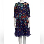 Carolina Herrera NWOT Floral Blue Dress Photo 5