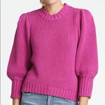 Pistola Gabbie wild orchid puff sleeve chunky knit sweater Photo 2