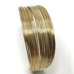 Sterling Silver  with gold overlay multi strand cuff, 24.2g Photo 5