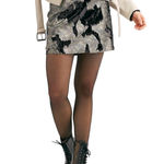 Free People NWT  Reversible Sequin Camo Mini Skirt Flip Sequins Camouflage - Sz 6 Photo 0