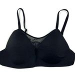 Victoria's Secret Victoria’s Secret Black Mesh Neck V-Neck No Underwire Bra Bralette 32B Witchy Photo 0