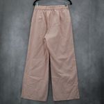 Pink Pleated Wide Leg Boho Preppy Straight Business Casual Trousers Pant L Large Photo 2