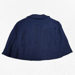 1950s Vintage Adele Simpson Navy Tweed Cape Dress – Union Made Size 6 USA Blue Photo 15