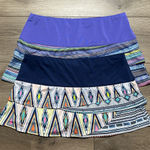 Two Lucky In Love Layered Tennis Skirt Skort Blue Purple Size Large Photo 0