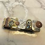 Tri tone serenity inspirational stretchy bracelet Gold Photo 5