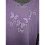 Breckenridge Purple Butterfly Grandma Chic Sweatshirt Size Small Photo 2