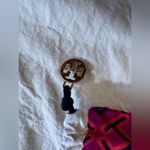 Tory Burch Canvas Drawstring Dust Bag 21" x 22" Metal Logo Charm Off White, Pink Photo 4