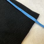 DKNY Pure Black Wrap Cardigan Lambs Wool Cashmere Women’s Small Bell Sleeve Lux Photo 8