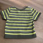 Aerie  Offline Striped Green Crop Top Photo 5