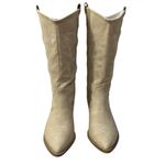Dirty Laundry Josea Cowboy Boot Women's Size 8 Mid Calf Soft Shaft Cream New Photo 1