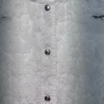 Lark Lane Women’s White Sheer Lace Button Photo 4