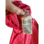 Chico's Flutter Sleeve Linen Top Pink Size 1(M) Coastal Beach Summer Resortwear Photo 4