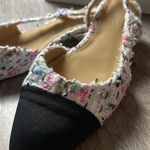 Multicolor Tweed Slingback Sandals Size 7 White Photo 6