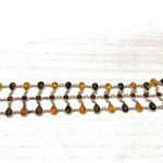 Sterling Silver Baltic Amber, lace bracelet, 28.5g Photo 6