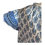 Daniel Rainn DANIEL RAIN-BLUE AND WHITE BOHO TOP-SIZE 2X Photo 3