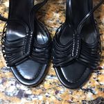 Elie Tahari  Strappy Stacked Wooden Heel Sandal sz8 Photo 1