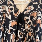 TCEC  Abstract Pattern Dress with Puff Sleeves Photo 1
