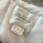 Shoshanna Midnight Christabella Dress Lace Hourglass Sleeveless V-Neck White 2 Photo 6