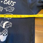 Rustic Charm Japanese Crew Neck Sweater Black Novelty Print Sushi Funny Food Cat Photo 6