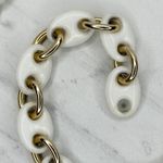 Vintage White Plastic Gold Tone Chain Link Belt Extra Small/Small (XS/S) ✨ Photo 9