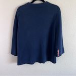 J. McLaughlin  Women’s Navy Cotton Blend Button Down Cardigan Photo 4