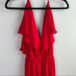 Romeo + Juliet Couture Romeo‎ Juliet couture red ruffle maxi faux wrap dress size Medium Photo 3