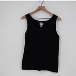 Chico's Black Knit Tank Top Sleeveless Scoop Neck Sweater Vest Size 1 Photo 3