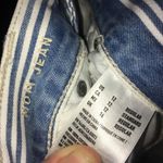 American Eagle blue and white 80’s 12striped mom jeans Blue Size 12 Photo 1