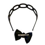 Skeleton Hand Hair Bow with Headband Clip Accessories Silver Photo 2