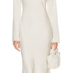 Helsa Angelica Backless Maxi Dress in Ivory Photo 0