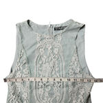 For Love & Lemons Blue Bell Lace Romper Green Photo 3