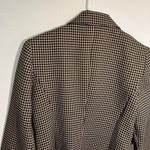 Vintage Sweet Suit Blazer Black Tan Checkered Bow Size 8P Photo 8