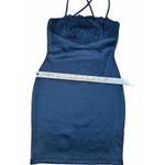 Glare  Black Short‎ Bodycon Spaghetti Strap ￼Dress Womens Size Medium Look Small Photo 4