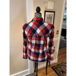 Tommy Jeans XS Shirt Button Front Shacket Cotton Preppy Magnetic Button Photo 2