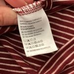 American Eagle Soft & Sexy Striped V-Neck Long Sleeve Shirt Small Maroon FLAWS Photo 9