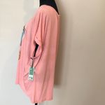 Terra & Sky  Pink Graphic Tee with Leopard Design Photo 3